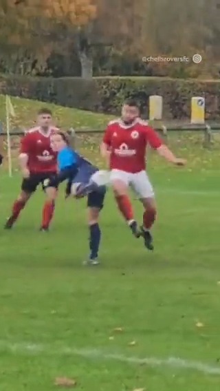 🎥 Chells Rovers x chunwin_ / IG INCREDIBLE scorpion kick goal! 🤯🦂