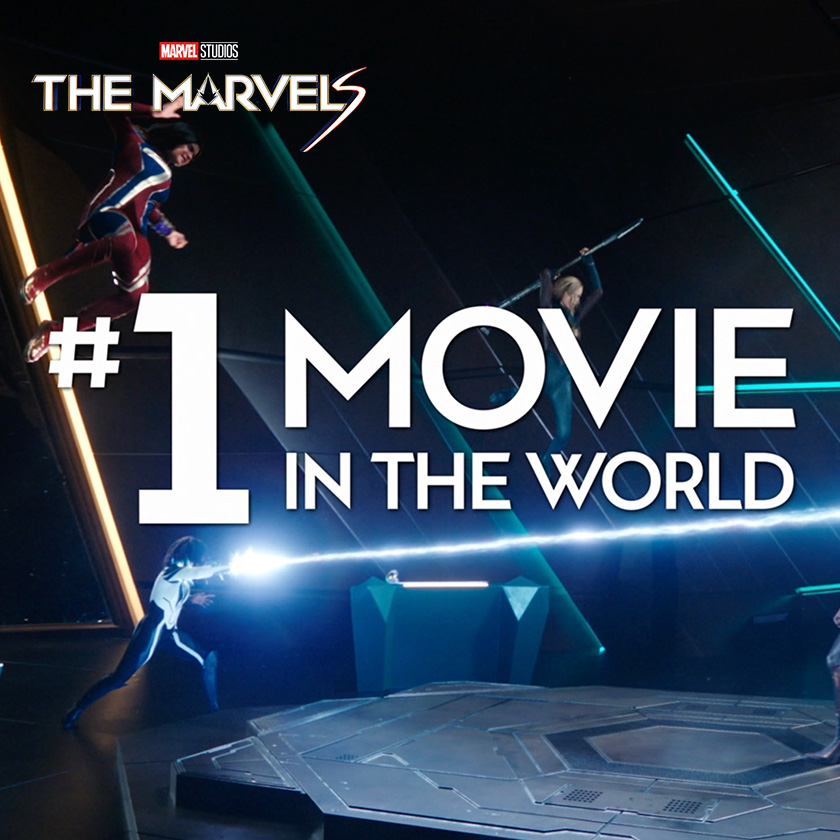 Don't miss #TheMarvels, the #1 movie in the world, now playing in theaters. Get tickets now: