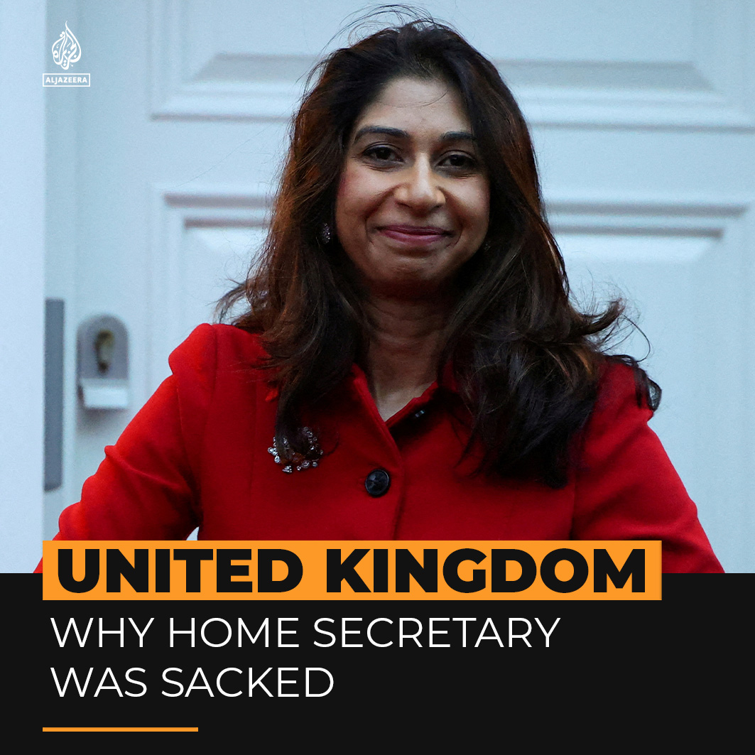 The UK’s Home Secretary, Suella Braverman has been sacked over her stance on pro-Palestine marches. Here's what you need to know ⤵️