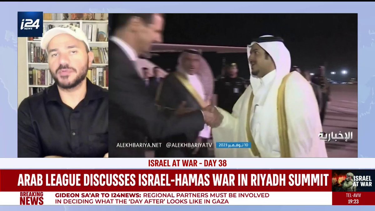 Arab League discusses Israel-Hamas war in Riyadh summit 'I know for sure everyone knows deep down Hamas is evil... Many know this war is unnecessary and could've been avoided if Oct. 7th hadn't happened,' Loay Alshareef لؤي الشريف discusses with @laura_i24 the outcome of the summit