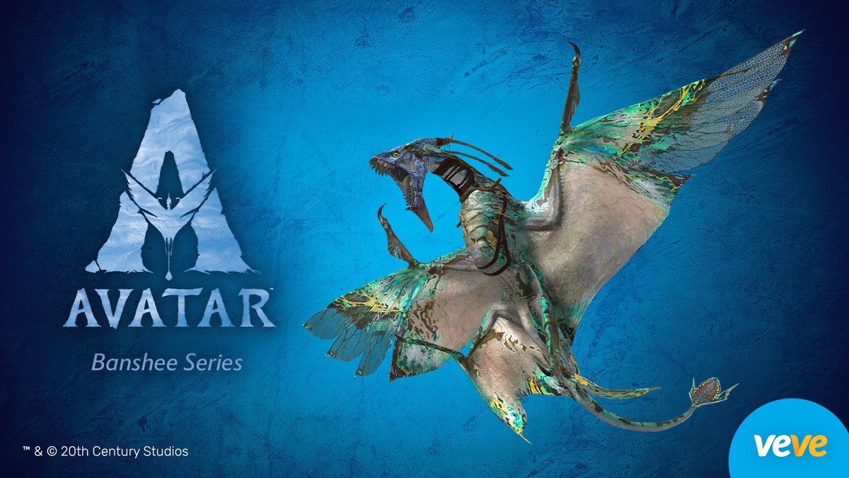 Embrace the Na'vi and bond with your own banshee digital collectible so you can embark on spectacular aerial adventures! Three Avatar collectibles drop in blind box Waitlist format Sun, 19 Nov at 8 AM PT. #CollectorsAtHeart 💙