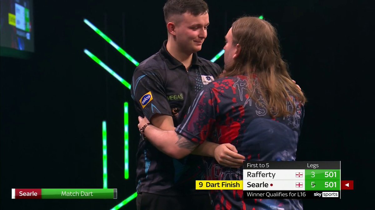 UNBELIEVABLE NINE-DART FINISH FOR THE WIN! 🚨 What a moment for Ryan Searle, TAKE A BOW! 👏