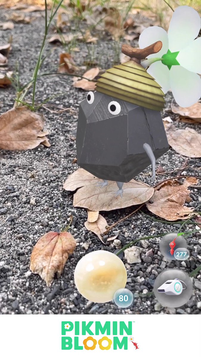 Great oaks grow from small acorns… but probably not from this one 🌰 #PikminBloom