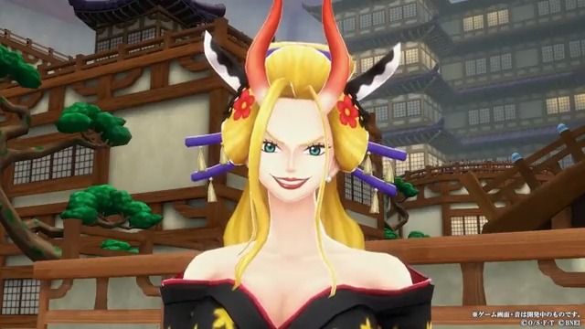 【新キャラクター紹介】 ■百獣海賊団/飛び六胞 ブラックマリア 属性:緑 スタイル:ディフェンダー 『行き止マリア』で出現するシールドは攻撃されたら敵を動けなくする「クモの糸」状態を付与🕸️ 『マリアネット』で敵を自分の近くに引き寄せ、「クモの糸」で動けない敵を倒せ! #バウンティラッシュ