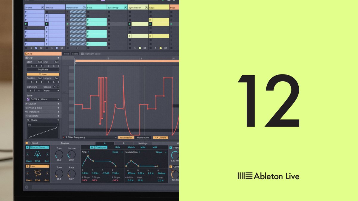 Live 12が新登場。アイデアを無限に生成し、制作スランプを乗り切るためのツールを豊富に備えた新バージョンの詳細はこちらから: