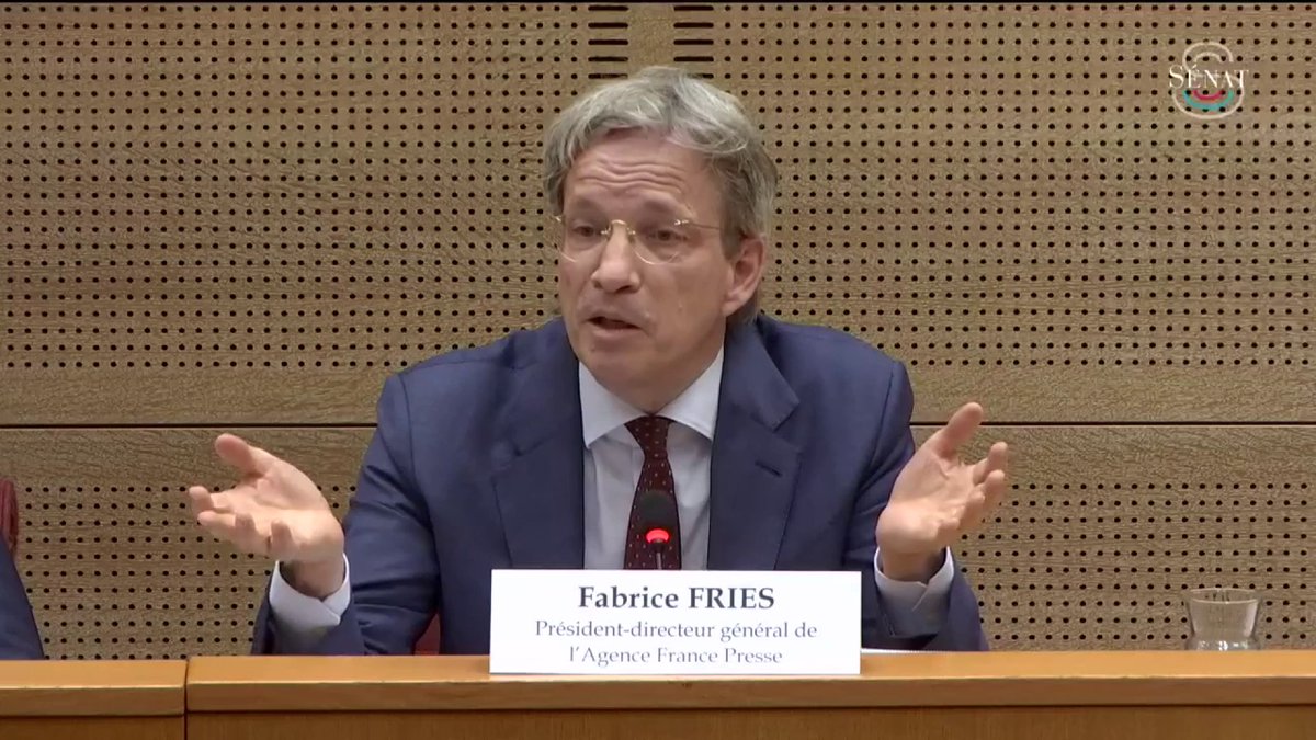 Polémique sur la dénomination du Hamas : Auditionné au Sénat, le PDG de l'AFP News Agency tape du poing sur la table, "On monte en épingle un sujet depuis des semaines, c’est quand même dingue. À aucun moment on ne nie les atrocités du 7 octobre !"