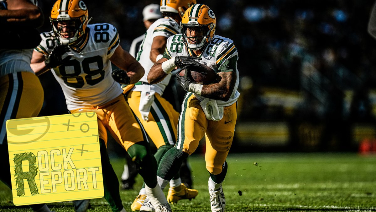 "We are talking Quadzilla, &amp; he is high-stepping like a drum major!" 🦵🦖🥁 Larry McCarren breaks down AJ Dillon's career-long run. 🎥 #GoPackGo