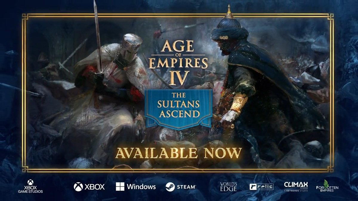 #AgeofEmpiresIV's new expansion is available now! Join the ranks of legends, immerse yourself in two new playable civilizations, four variant civs, strategize on ten new maps, unlock new rewards, and embark on an eight-mission single-player campaign.