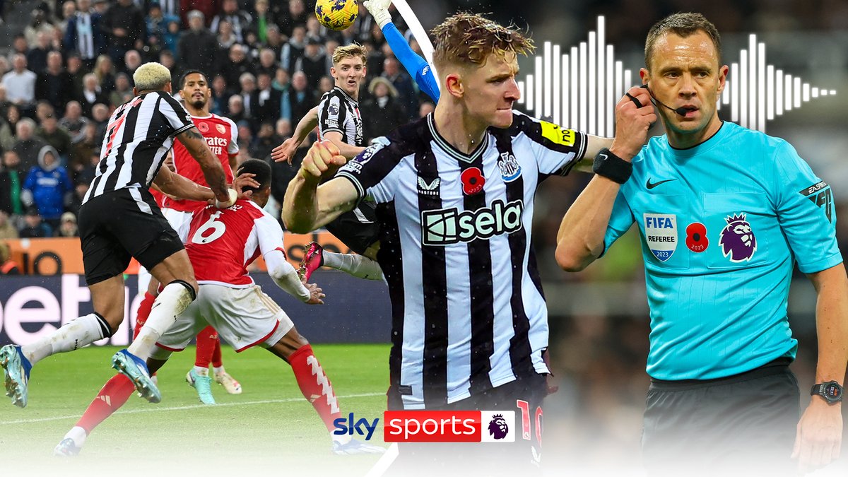 Listen to the full four minute VAR check of Anthony Gordon's controversial goal for Newcastle against Arsenal and PGMOL chief Howard Webb discussing the process of awarding the goal 🔊