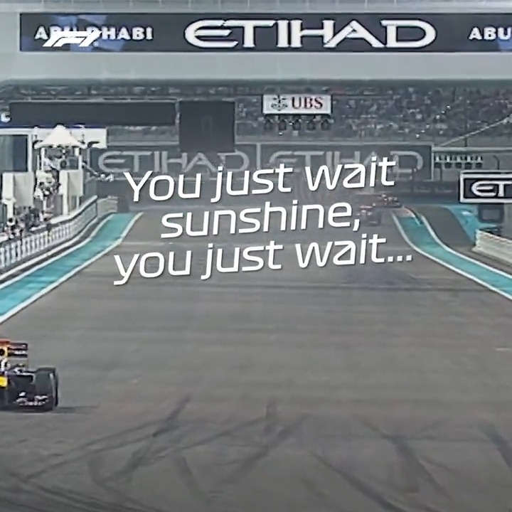 "You just wait sunshine, you just wait..." ☺️☀️ The moment for Sebastian Vettel claimed his first world title, on this day 13 years ago! 🏆 #F1 Oracle Red Bull Racing