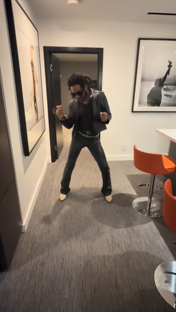 Lenny Kravitz is a whole mood 🕺🏾 #RP: @LennyKravitz/TikTok
