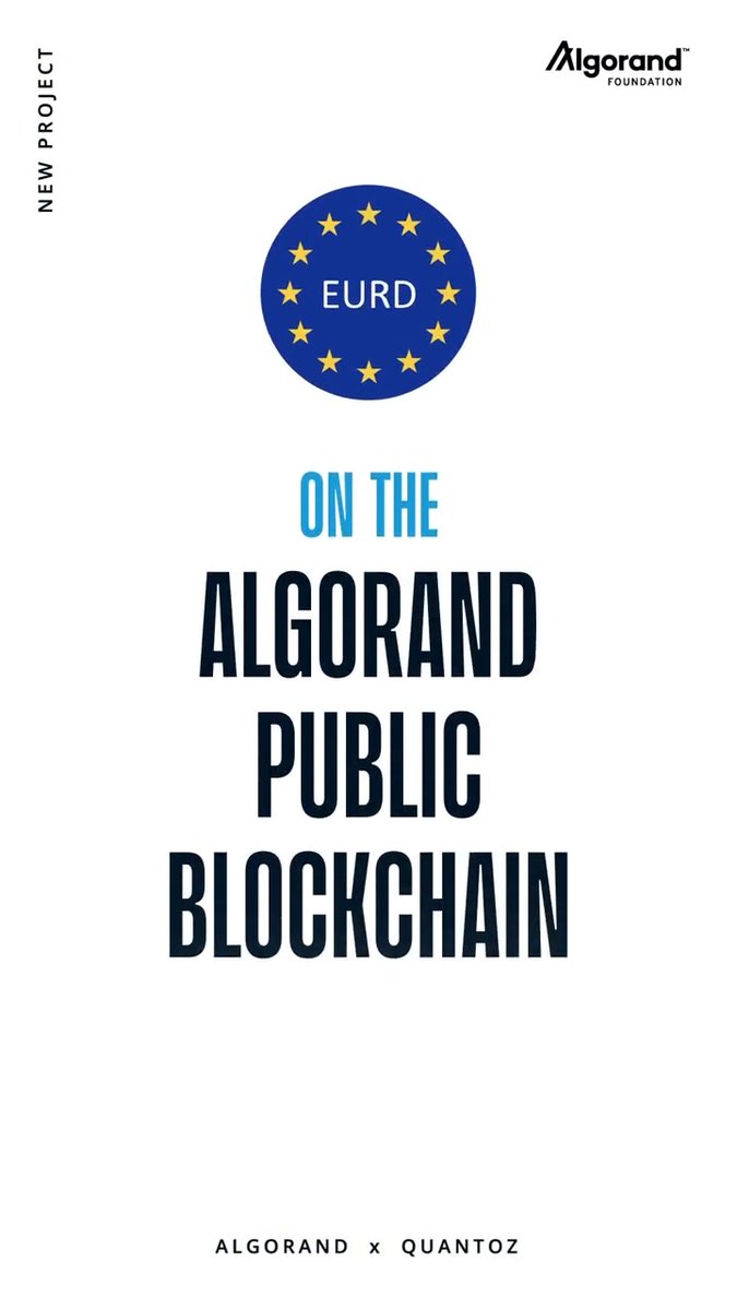 Euros are now on-chain, powered by the Quantoz EURD on Algorand. Learn more: