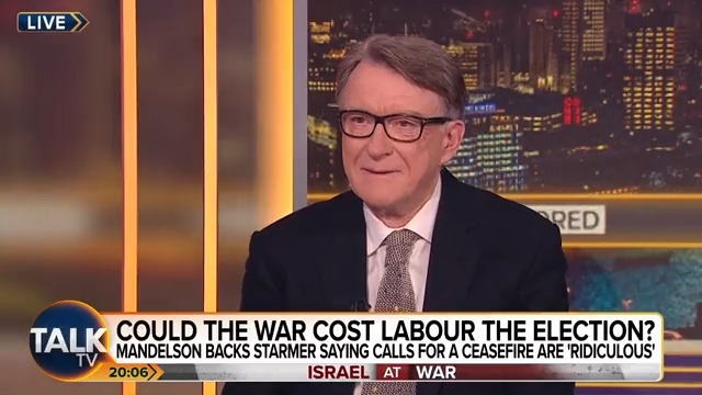 Lord Peter Mandelson criticises Jeremy Corbyn for failing to condemn the "sadistic, gleeful, cold blooded murder" that Hamas undertook on October 7. "I think it's because he doesn't value the continued existence of the State of Israel." Piers Morgan | #PMU
