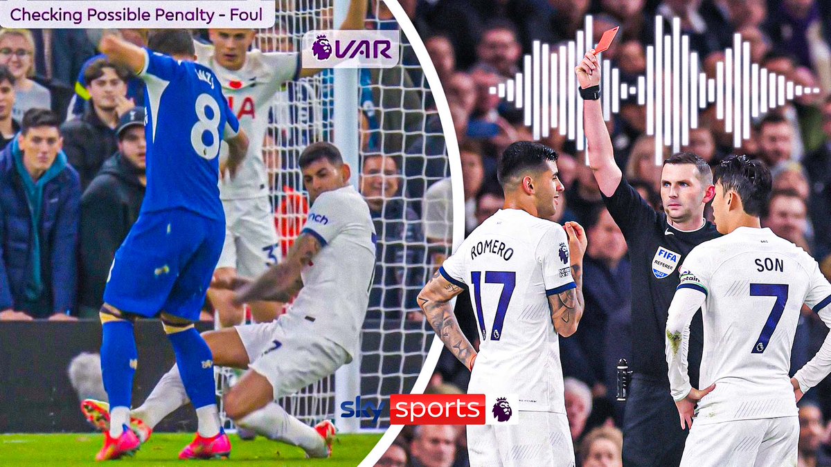 PGMOL chief Howard Webb explains why Tottenham's Cristian Romero was shown a red card after giving a penalty away against Chelsea ▶️