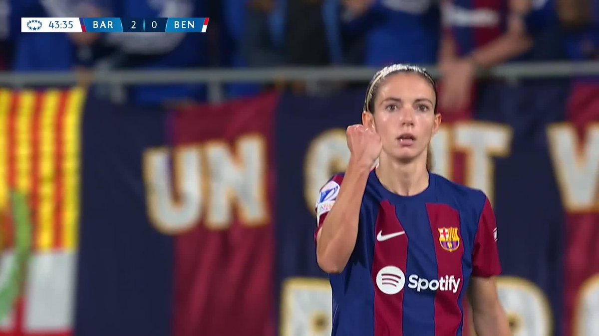 Por algo es LA MEJOR JUGADORA DEL MUNDO. Por algo es la balón de oro ✨ El recorte de Aitana Bonmatí Conca para sentar a la defensa y sentenciar al Benfica es caviar 🔥 #DAZNUWCL ⚽