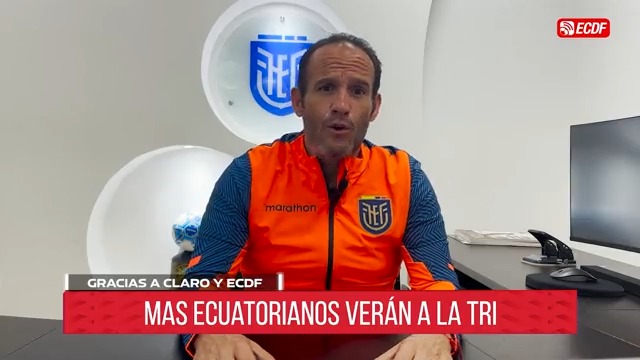 🤝 ECDF y Claro Ecuador, Alianza estratégica ⚽️🇪🇨 🎙️ Francisco Egas, presidente de FEF 🇪🇨: "Estamos muy felices porque más ecuatorianos verán a La Tri 🇪🇨" 📺📲💻