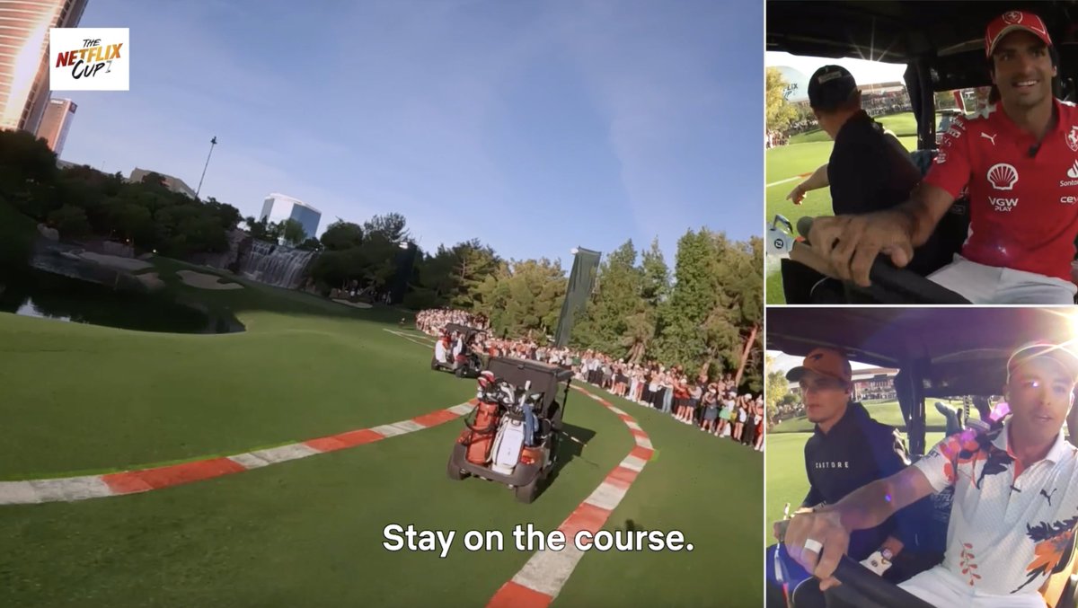 You didn't expect F1 drivers to play a slow game of golf, did you? #TheNetflixCup