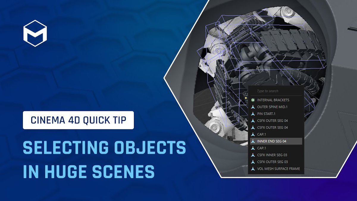 💡 #C4DQuickTip | Learn how to select objects in the Viewport using CTRL/CMD right-click in order to see a list of all objects under the mouse pointer. Then, learn how to make the Object Manager scroll to the selected object. 👀 See more #MaxonTraining ⬇️