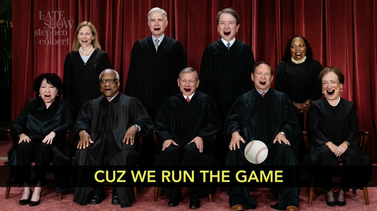 Take me out to the ✨rigged✨ ball game! #Colbert