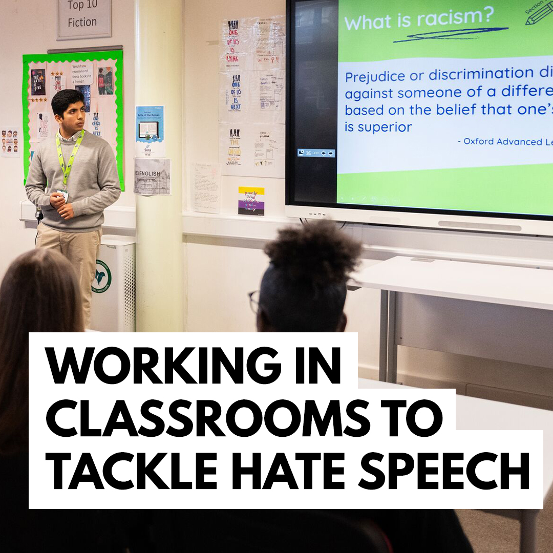 London stands united against all forms of hate. With increased cases of antisemitism & Islamophobia, we’re funding facilitators in London schools to support our young people. Here students can address negative stereotypes that can lead to discriminatory thoughts and actions.