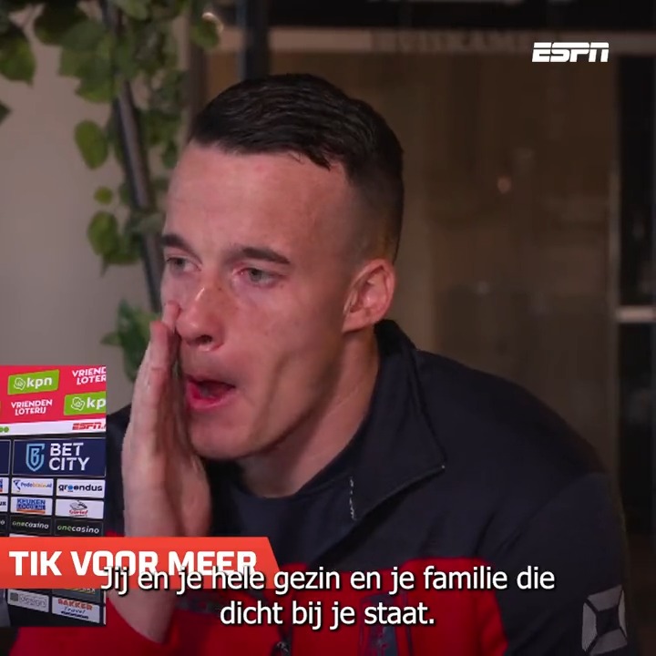Etienne Vaessen is geraakt door de prachtige woorden van zijn collega-voetballers❤️