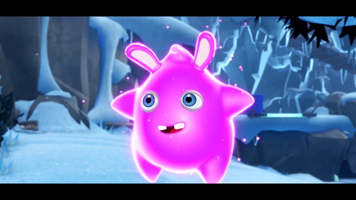 Winter is coooooooming! It's getting cold little spark ! You should be careful not to catch a cold and risk.... 🥶 If you don't, you risk blowing up blocks of ice, which would be a shame, wouldn't it? 💨 #MarioRabbids