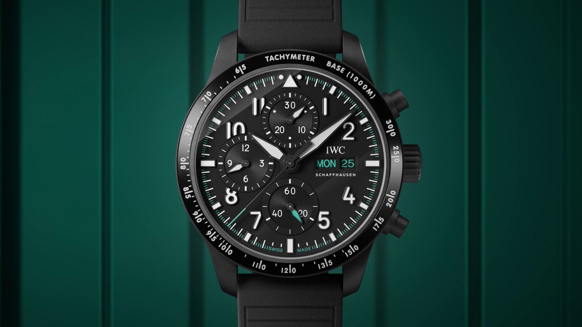 The Pilot's Watch #PerformanceChronograph 41 Mercedes-AMG PETRONAS F1 Team Team (Ref. IW388306) features our most technically complex dials set within a Ceratanium® case. The bezel features a tachymeter scale to measure average speed. Discover more: #TheReference