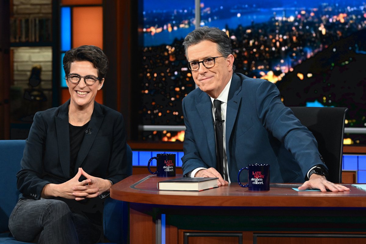 A "fascist curious" Donald Trump is indicative of an "ascendent anti-democratic movement" according to Rachel Maddow, who explores the timely topic of fascism in America in her new book "Prequel: An American Fight Against Fascism." #Colbert
