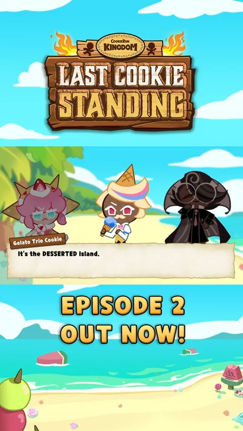 TFW the host just realized contestants can't see the subtitles🤦 Watch the newest episode of Last Cookie Standing now! #CookieRun #CookieRunKingdom #CRK #LastCookieStanding #EspressoCookie #StrawberryCrepeCookie #GelatoTrioCookie