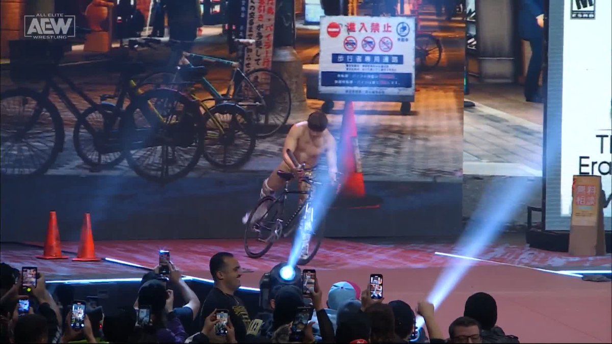 Kota Ibushi! On a bike! With a pipe!!! Watch #AEWDynamite LIVE on TBS! Chris Jericho | Kenny Omega | 飯伏 幸太 | Paul Wight | The Invisible Hand | Brian Cage | noname | “Protostar” Kyle Fletcher | mine