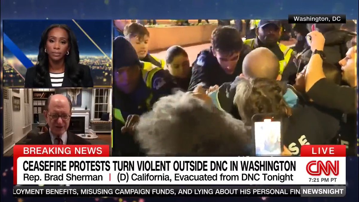 I joined CNN to describe the violent protest outside of the #DNC earlier tonight. Watch ⬇️
