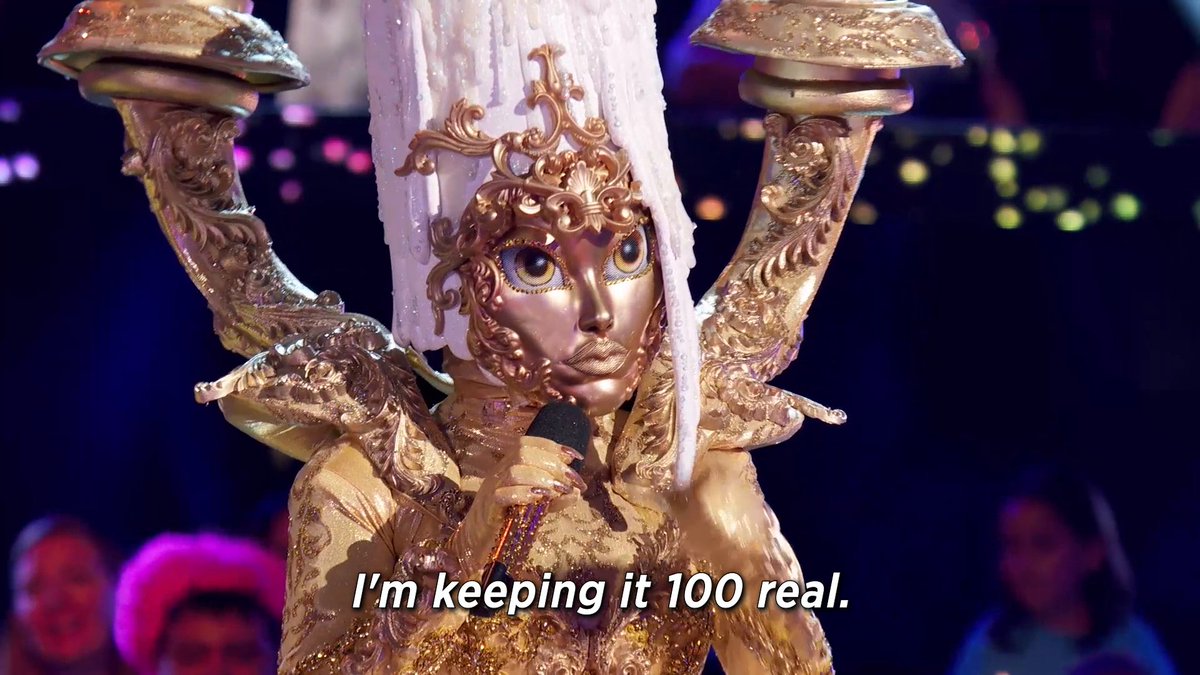 I'll be real with you, I still have no clue who #CandelabraMask is. 🧐 Hbu? #TheMaskedSinger