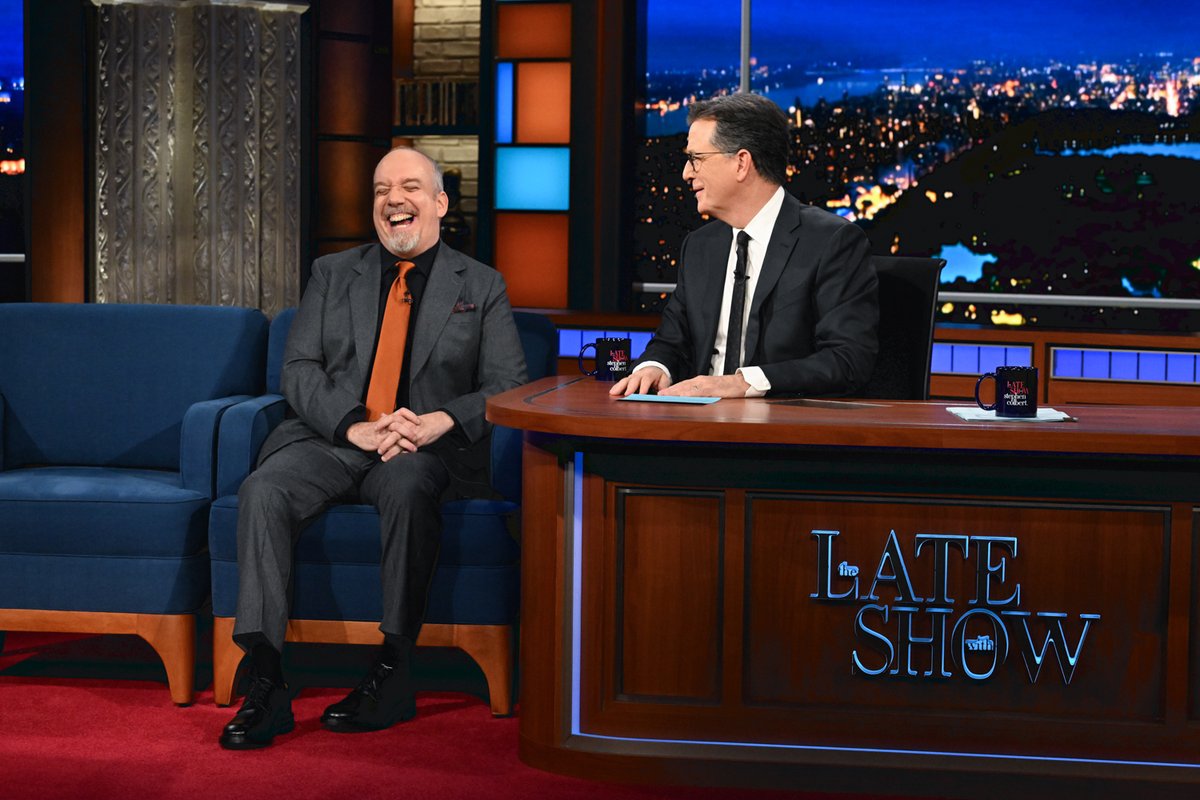 Actor and host of The ChinWag Podcast, Paul Giamatti, has a special message for his dream guest, @Cher. #Colbert