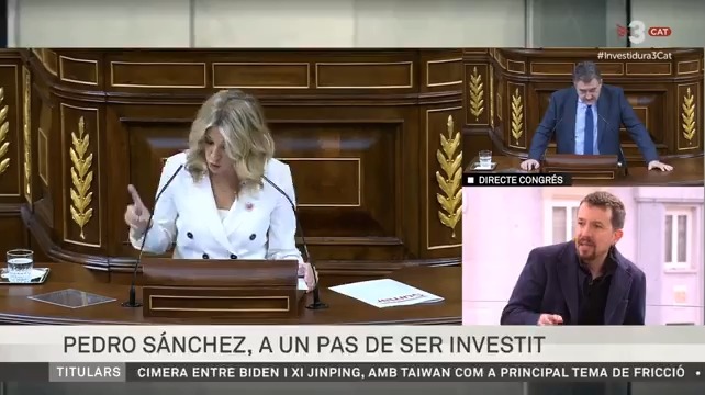La alianza de Yolanda Díaz con Atresmedia para perjudicar a Podemos ha sido más que evidente 👇🏻
