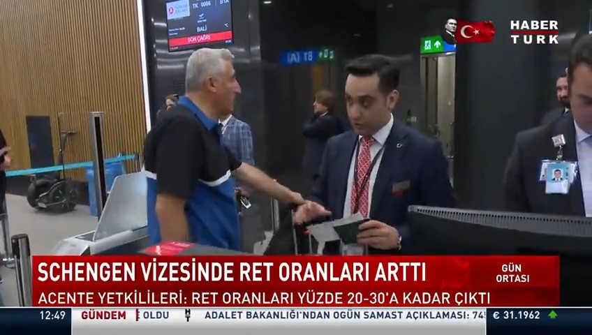 Schengen vizesi almak çileye dönüştü. Randevu almak zorlaştı, bekleme süresi ve ret oranları arttı. Habertürk TV Muhabiri Uzay Kesmen ve Kameraman Emre Altun'un haberi.