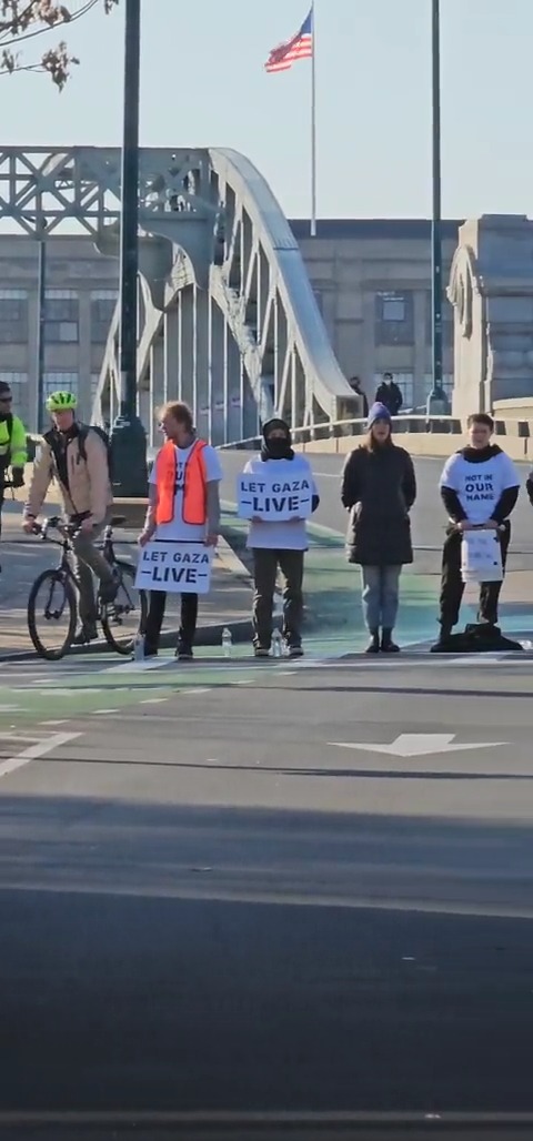 ALERT: The Boston University Bridge at Commonwealth Avenue is shut down until further notice due to protestors, diverting all traffic, including ambulances, away from the area.