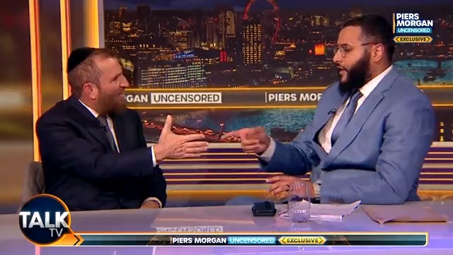 TONIGHT: Muslim philosopher, scholar and YouTuber Mohammed Hijab comes face-to-face with America's most famous Rabbi Shmuley in Piers Morgan's most controversial debate ever. Tune in at 8pm (UK). Piers Morgan | Rabbi Shmuley | Mohammed Hijab | Talk