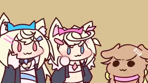 A fan animation for FUWAMOCO and Korone Yeah..Just another cute doggos doing cute thing again. P.s: uhm... Enjoy the animation :. #FWMCpix #できたてころね