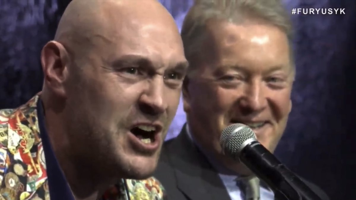 Tyson Fury reacts to being voted the 'World's Sexiest Sportsman' in a poll today: "If you're fat and you're bald, you're probably gonna get laid." [🎥 Queensberry Promotions]