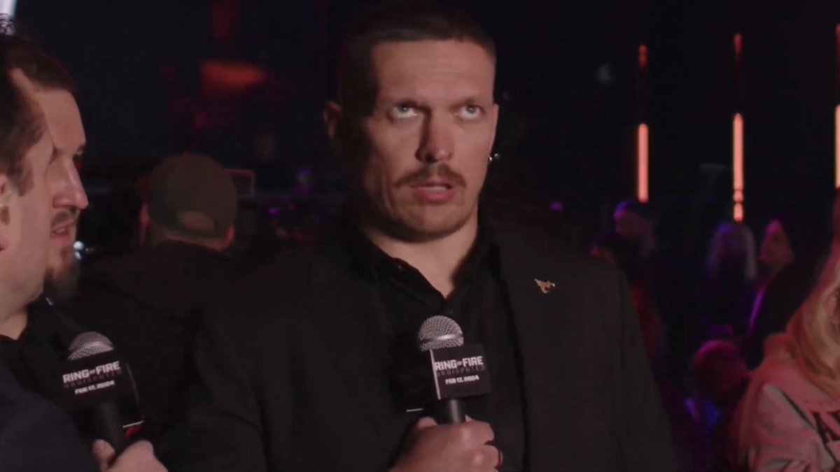 Oleksandr Usyk gives a funny response when asked directly: "Do you listen to anything that Tyson Fury says?" [🎥 Queensberry Promotions]
