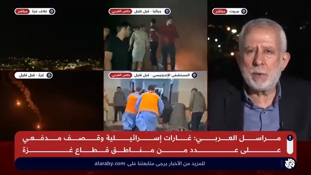نائب الأمين العام لحركة الجهاد للتلفزيون العربي: الموقف العربي والإسلامي عاجز بشأن العدوان على #غزة، واحتمال اتساع المواجهة على جبهة جنوب #لبنان قائم