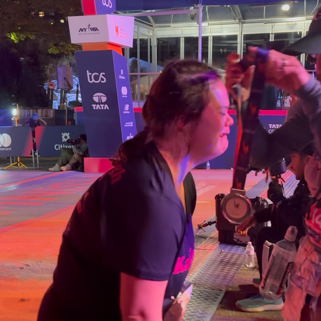 35 million people have watched Kayleigh Williamson cross the #TCSNYCMarathon finish line. On today's Set the Pace episode, hear the story of her historic moment as she's believed to be the first woman with Down syndrome to finish the race. Listen here: