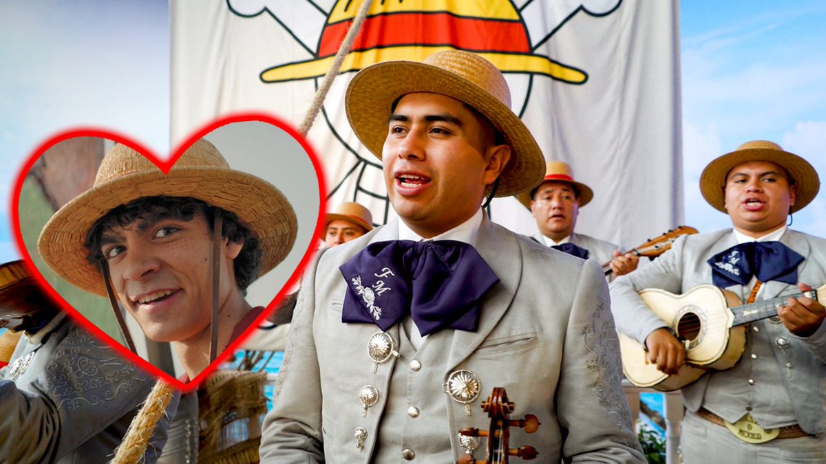 🎶 Mariachi x Straw Hats 🎶 Nakama in Mexico City showed tons of ❤️ to our captain Iñaki Godoy! #OnePieceNetflix #OnePiece #OnePieceLiveAction #CDMX