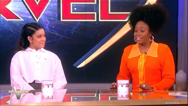 Iman and Teyonah’s full interview from The View! Watch them discuss all things #TheMarvels and representation here