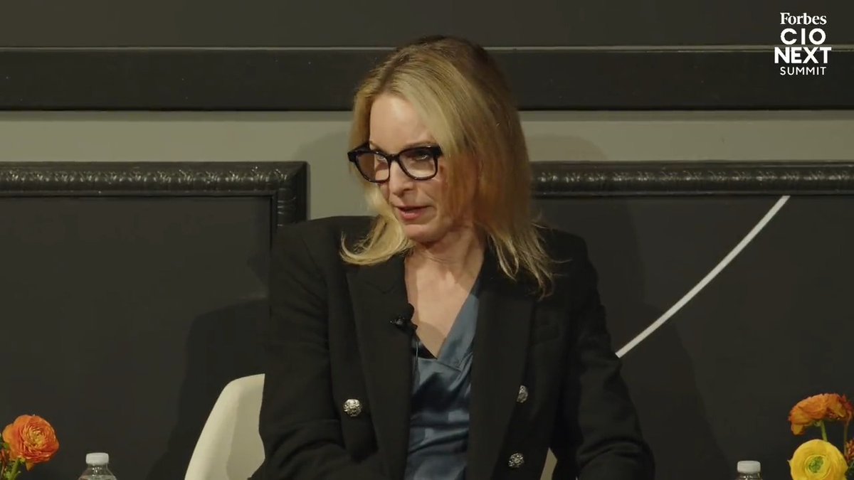 "At our organization we look at generative AI, not as infinite cognition... but as infinite interns." Katya Andresen, SVP & Chief Digital and Analytics Officer at The Cigna Group, spoke about how to view AI at the #ForbesCIO Next Summit.