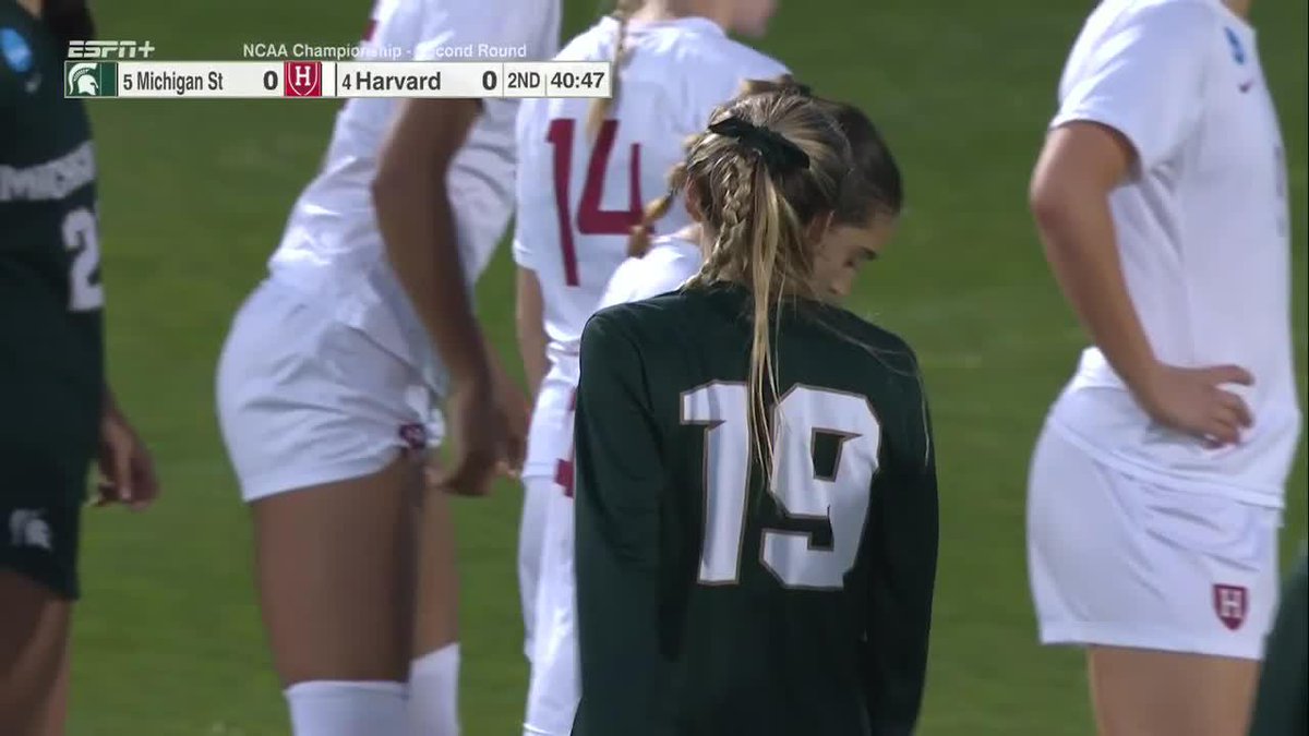JUSTINA GAYNOR. PK. SPARTANS LEAD! 2H | 49:12 | MSU 1, HAR 0 #GoGreen