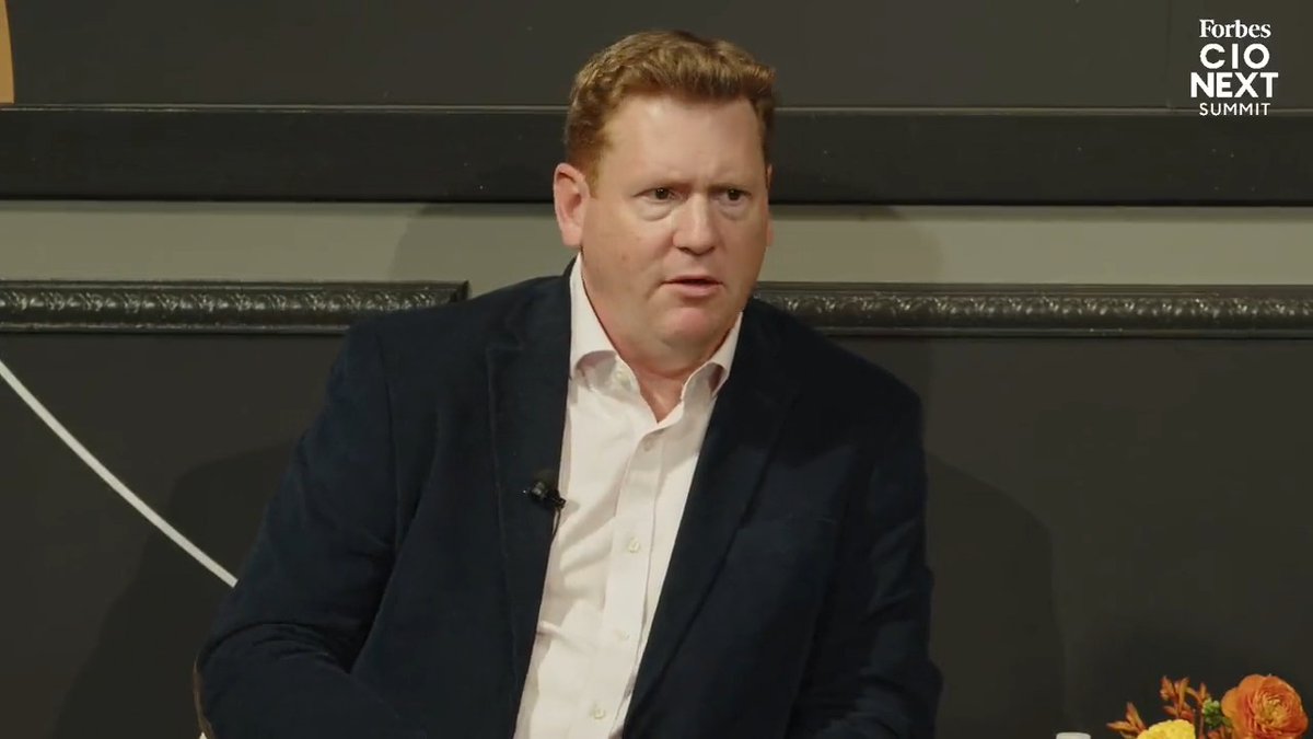 "The path to value can be so short when you get the model right." Paul Beswick, SVP & Global CIO at Marsh McLennan, spoke about growth that can come from generative AI at the #ForbesCIO Next Summit.