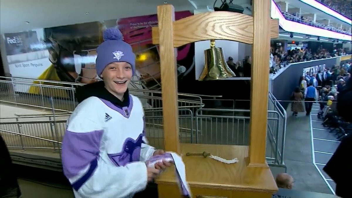 Ring it loud. Ring it proud. 🔔 Carmine Sargo is CANCER-FREE! #HockeyFightsCancer