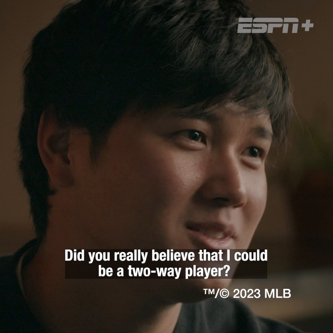 MLB's FIRST 2x unanimous MVP is just getting started 🍿 Shohei Ohtani: Beyond the Dream | available on ESPN+ and Disney+ on November 17!
