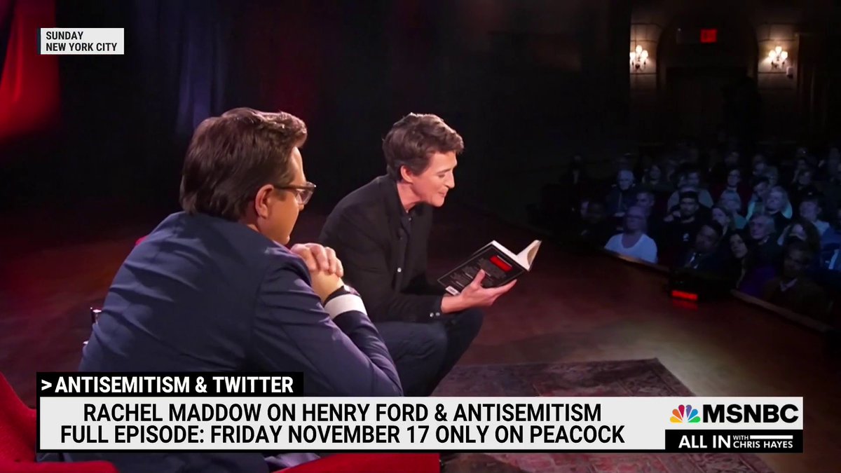 WATCH: A sneak preview of the live #WITHpod show with Chris Hayes and Rachel Maddow that will air exclusively on @Peacock starting Friday, Nov. 17.